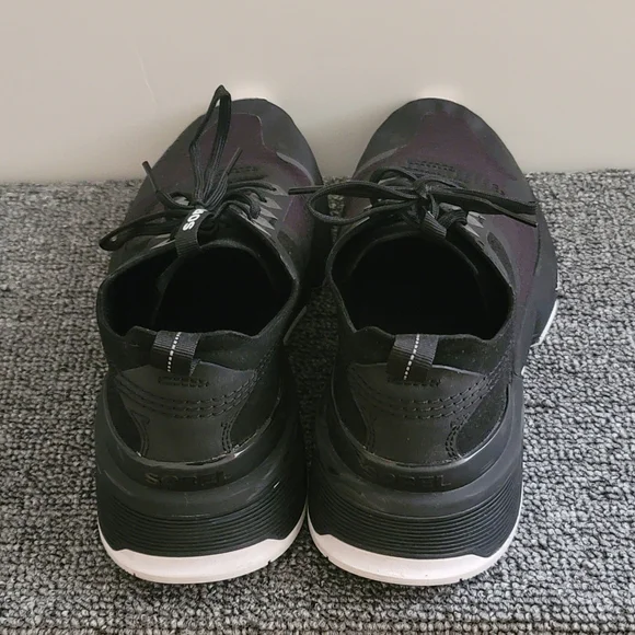 SOREL Kinetic Rush Ripstop City Sneakers Women's 10M black EUC - Picture 4 of 8